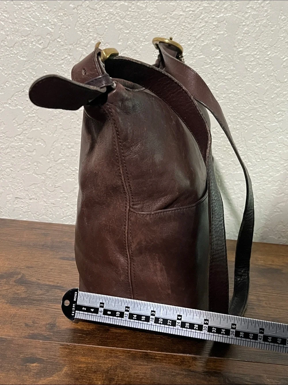 RARE Coach Brown Leather Hobo Shoulder Bag 4141
